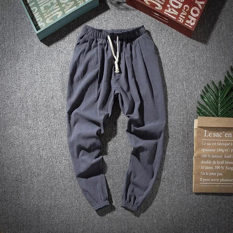 Men's Cotton Linen Jogging Pants – Activelife Fit Gear
