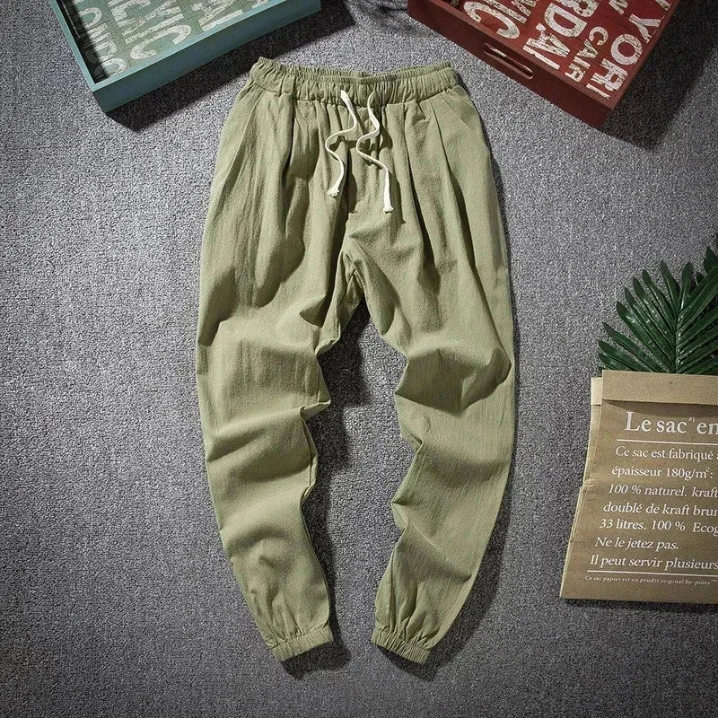 Men's Cotton Linen Jogging Pants – Activelife Fit Gear
