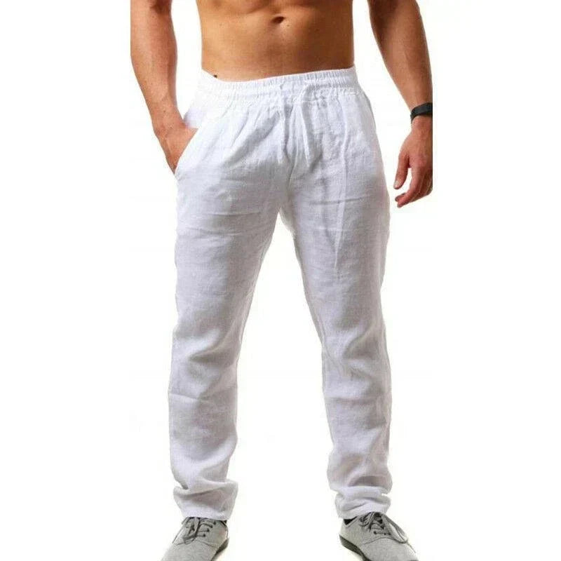 Men's Cotton Linen Jogging Pants – Activelife Fit Gear