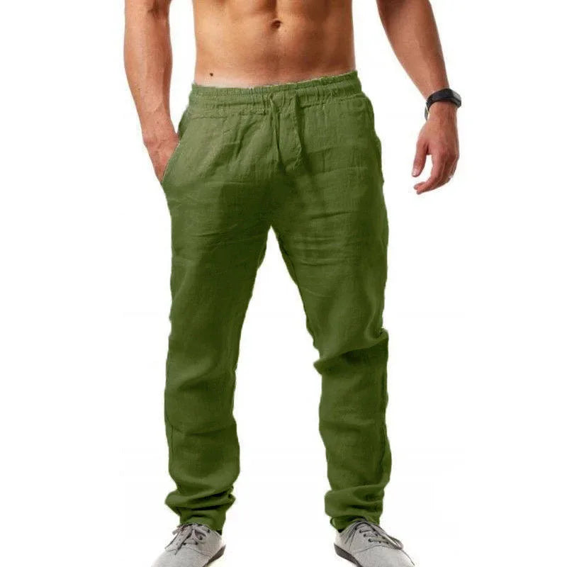 Men's Cotton Linen Jogging Pants – Activelife Fit Gear